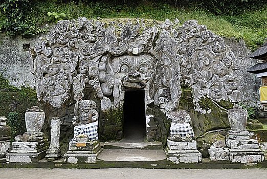 大象,洞穴,巴厘岛,印度尼西亚,亚洲