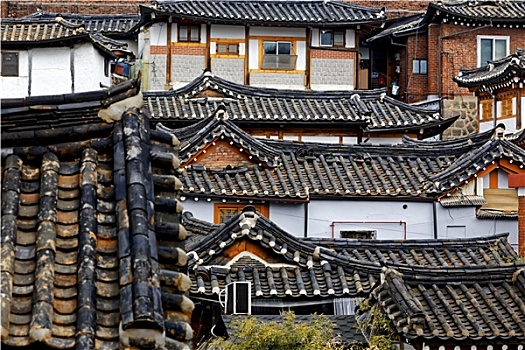 韩国人,传统,房子,建筑