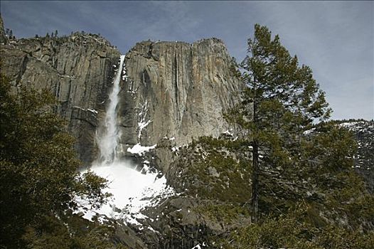优胜美地,瀑布,优胜美地国家公园,加利福尼亚,美国,北美