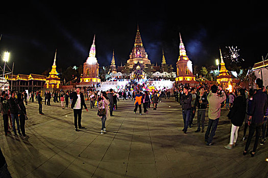 告庄春节夜景