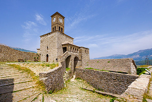 钟楼,要塞,吉洛卡斯特拉,阿尔巴尼亚,欧洲