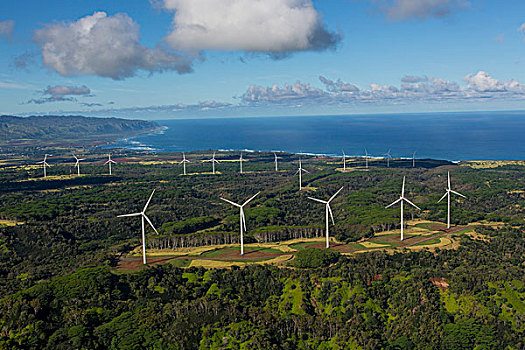 风车,北岸,瓦胡岛,夏威夷