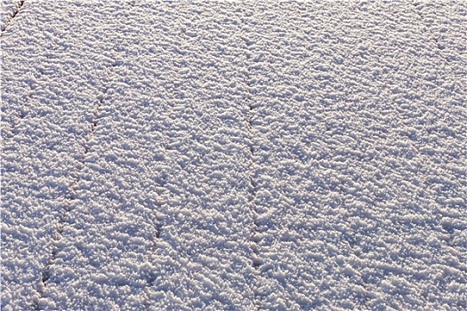 积雪,木头,平台,地面