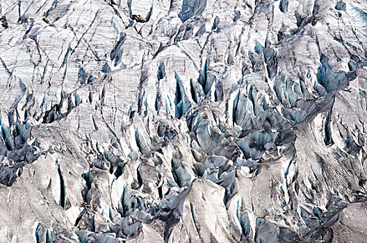 结冰,建筑,阿尔特西冰河,伯尔尼阿尔卑斯山,瓦莱,瑞士,欧洲