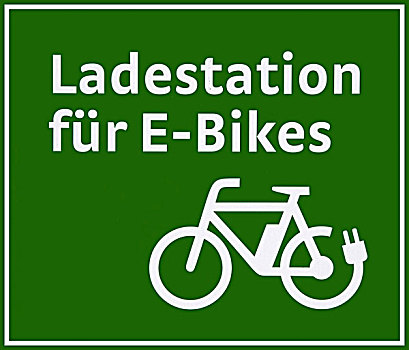 标识,车站,电,自行车,德国