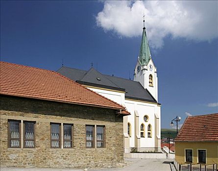 教堂,地区,南摩拉维亚,捷克共和国,欧洲