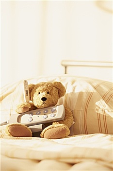 医院,泰迪熊,床