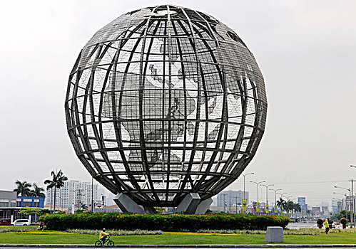 商场,亚洲,球体,巨大,雕塑,马尼拉,菲律宾,东南亚