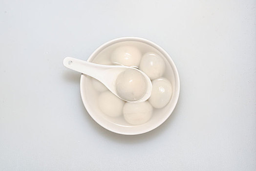 一碗,汤圆,白色