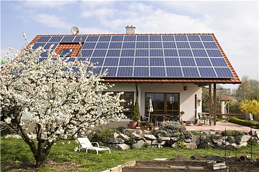 房子,新,太阳能