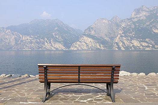 长椅,加尔达,特兰迪诺,意大利