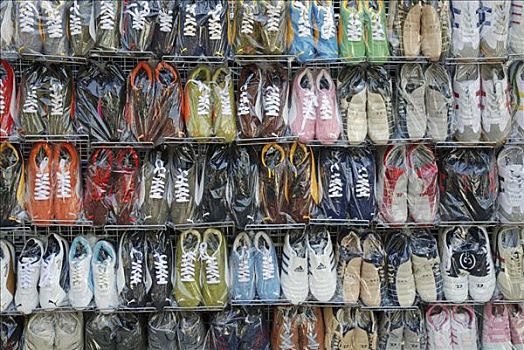鞋,商品,曼谷,泰国,亚洲