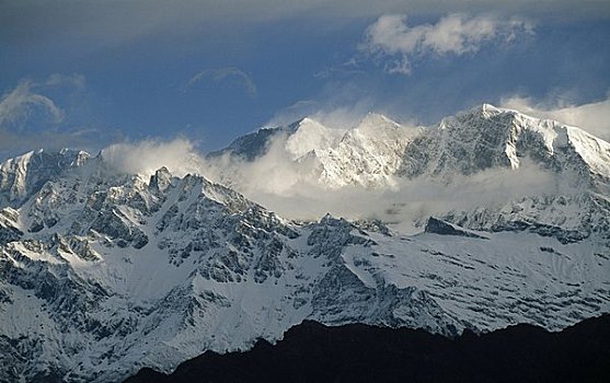 山峦,喜马拉雅山,尼泊尔