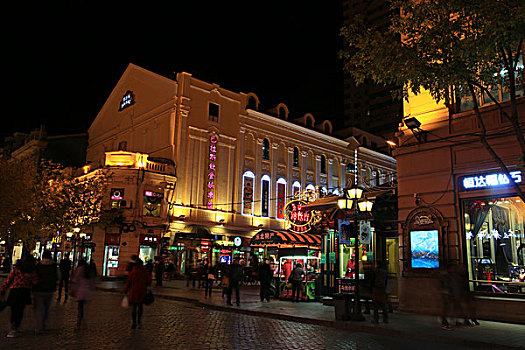 2014年10月20日哈尔滨城市建设夜景