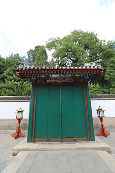 北京皇家园林颐和园德和园后垂花门