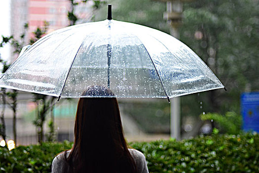 雨中