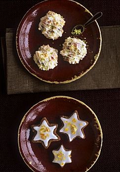 星形饼干,蜜饯陈皮,果味,椰丝饼干