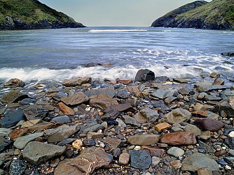 威尔士,彭布鲁克郡,湾,风景,室外,爱尔兰海