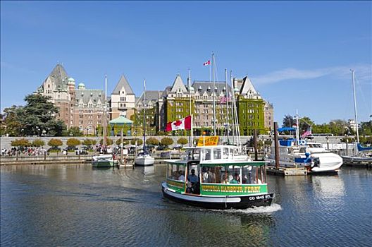 港口,正面,皇后酒店,维多利亚,温哥华岛,不列颠哥伦比亚省,加拿大