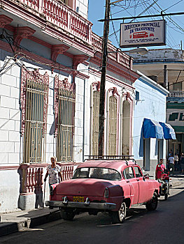 街道,场景,旧式,克拉拉,古巴,拉丁美洲