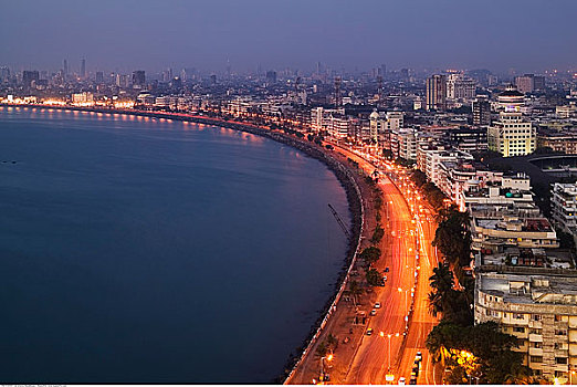 黄昏,孟买,印度