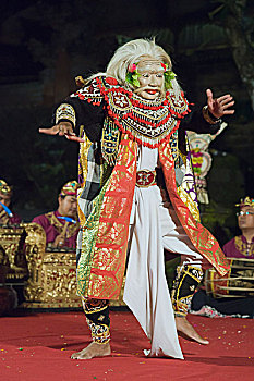面具,跳舞,庙宇,乌布,巴厘岛,印度尼西亚,亚洲