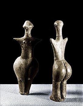 新石器时代,女性,粘土,小雕像,摩拉维亚
