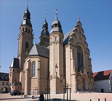 教堂,施佩耶尔,莱茵兰普法尔茨州,德国,欧洲
