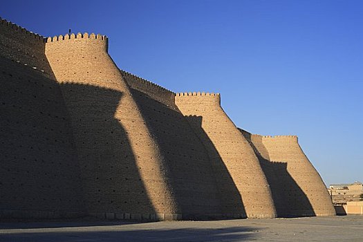 城墙,要塞,布哈拉,乌兹别克斯坦