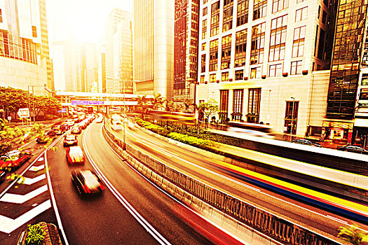 城市,交通,小路,香港
