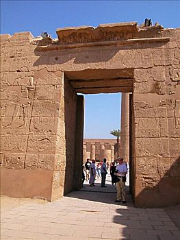 入口,庙宇,卡尔纳克神庙,路克索神庙,埃及