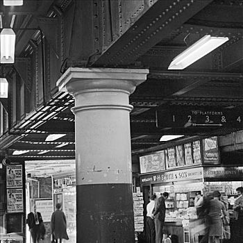 柱子,伦敦桥,车站,伦敦