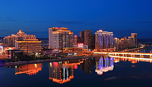 延吉中心城区夜景