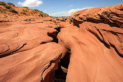 沙岩构造,进入,羚羊谷,狭缝谷,页岩,亚利桑那,美国,北美