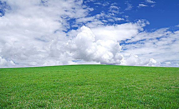 蓝天和草地的背景