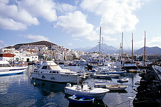 船,港口,特内里费岛,加纳利群岛,西班牙,欧洲