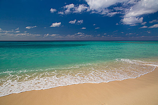 青绿色,水,海滩,大开曼岛,开曼群岛,西印度群岛