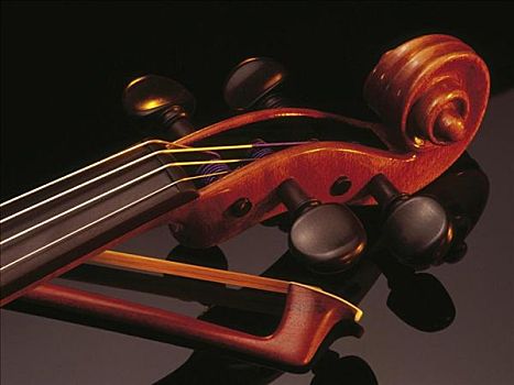 器具,音乐,经典,小提琴,特写,木质,乐弓,线