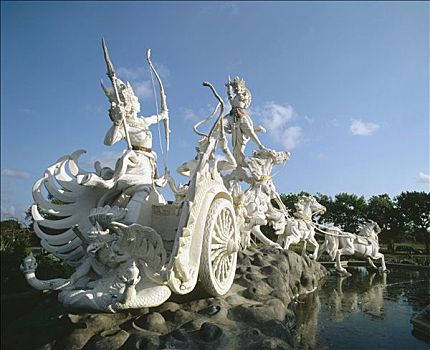 罗摩衍那,雕塑,机场,爪哇,印度尼西亚