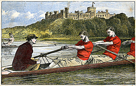 划船,19世纪