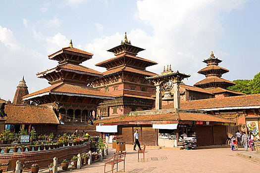 尼泊尔加德满都帕坦杜巴广场皇宫