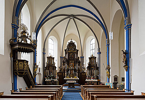 中世纪,圣坛,教堂,拱顶天花板,坏,莱茵兰-巴拉丁州,德国
