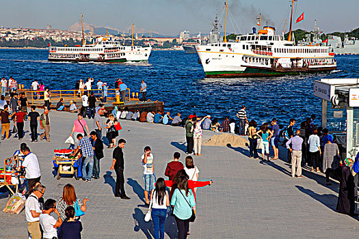 土耳其,伊斯坦布尔,市区,区域,靠近,桥,加拉达塔