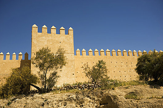 摩洛哥,麦地那,老城,城墙
