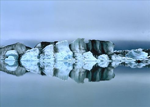 彩色照片,横图,户外,照片,水,蓝色,自然,冰,冰冻,霜,寒冷,冰河,缝隙,浮冰,冰山,格陵兰,彩色,色彩