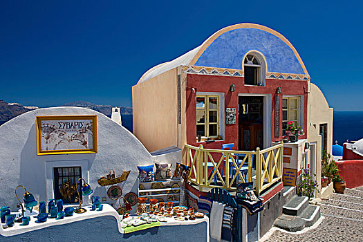 酒馆,锡拉岛,基克拉迪群岛,希腊