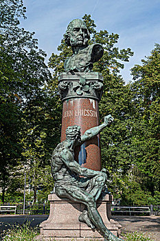 雕塑,爱立信,皇家,花园,斯德哥尔摩,瑞典