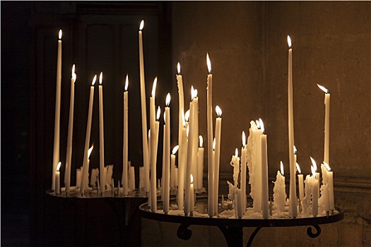 蜡烛,大教堂,兰斯,香槟阿登大区,法国