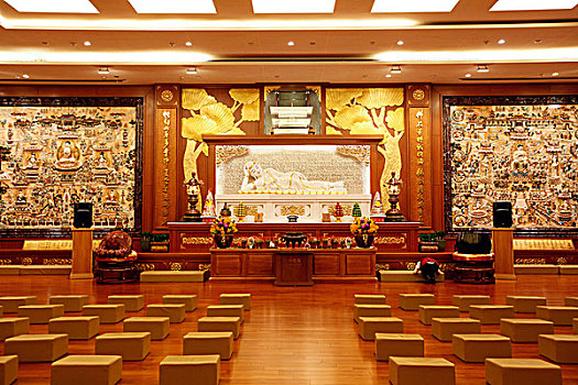 台湾,高雄,佛光山,佛陀纪念馆,玉佛殿