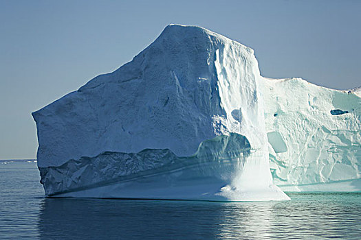 格陵兰,大,漂浮,冰山